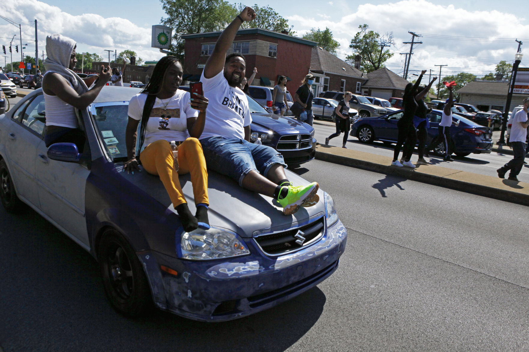 Hammond protests in solidarity with Minneapolis